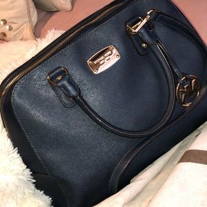 Michael Kors Saffiano Large Satchel Crossbody Bag